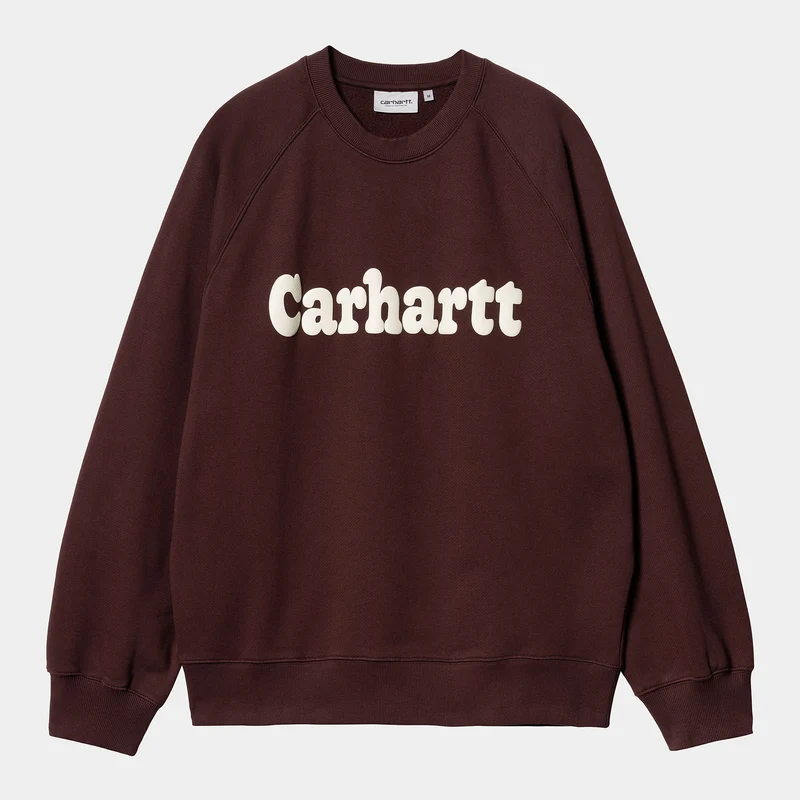 Carhartt WIP Herr Bubbles Sweat Top - Amarone / Wax