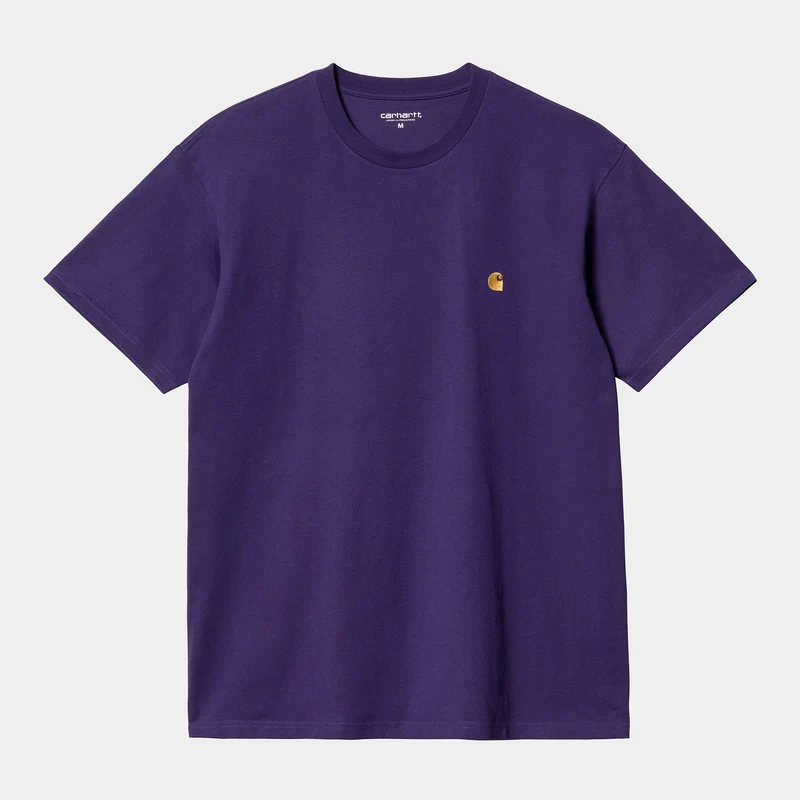 Carhartt WIP Chase kortärmad t-shirt för män - Tyrian