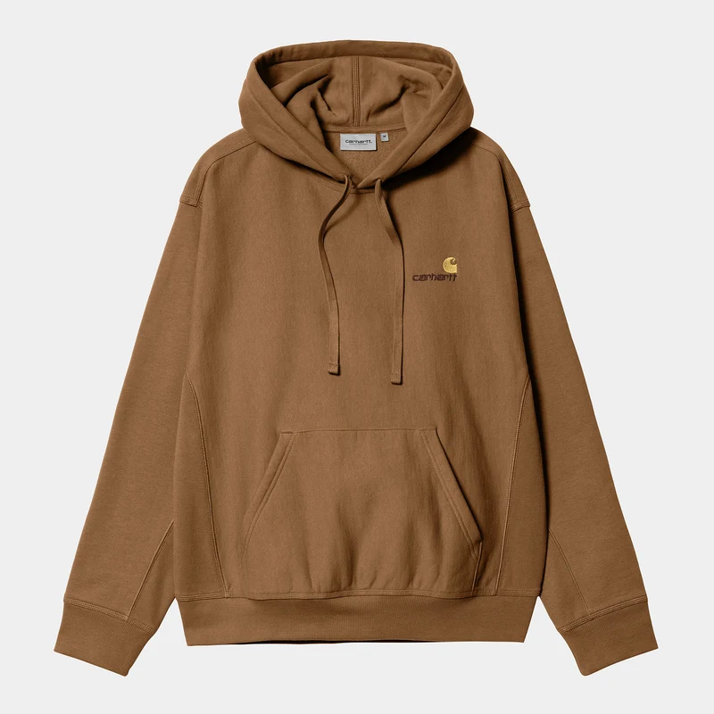 Carhartt WIP Herr American Script Träningströja - Hamilton Brun