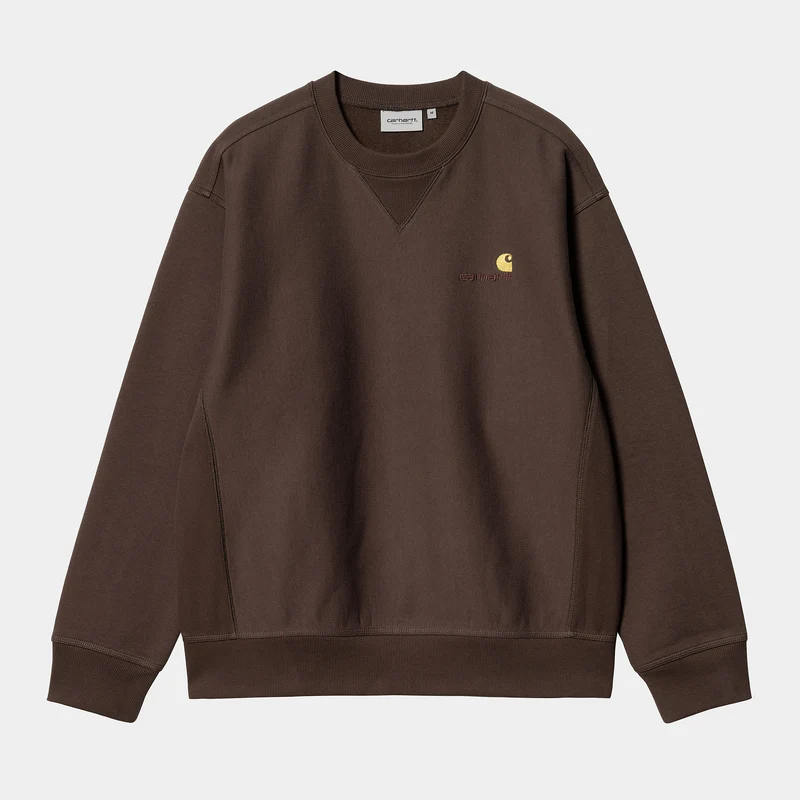 Carhartt WIP Herr American Script Träningstopp - Tobak