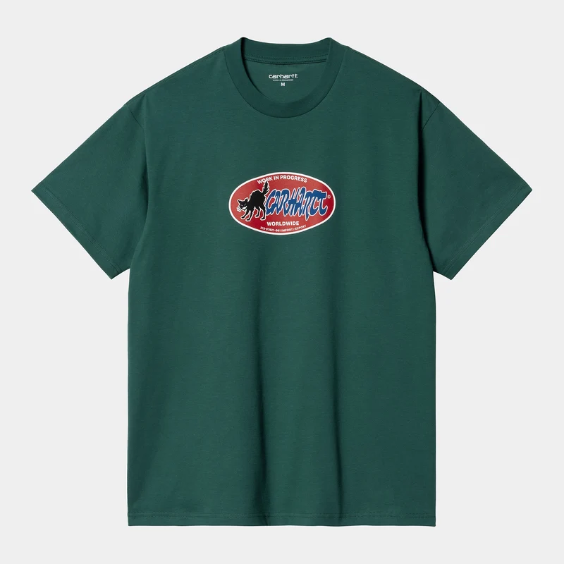 Carhartt WIP Män Cat Stickers T-shirt - körvel
