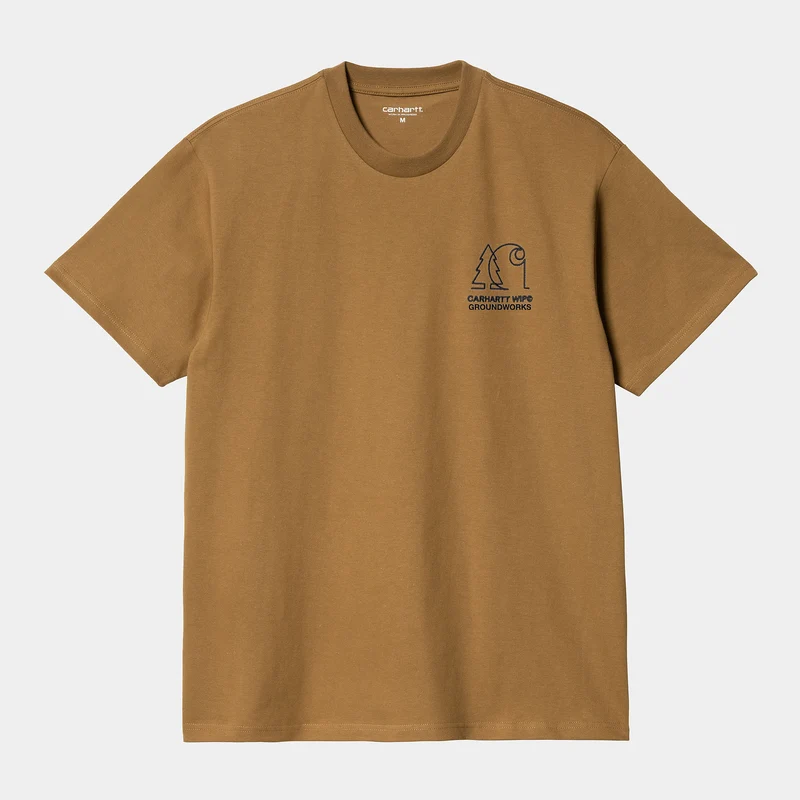 Carhartt WIP Herr Groundworks T-shirt - Hamilton Brown