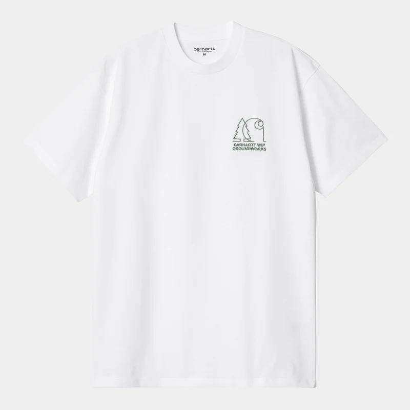 Carhartt WIP Herr Groundworks T-shirt - Vit