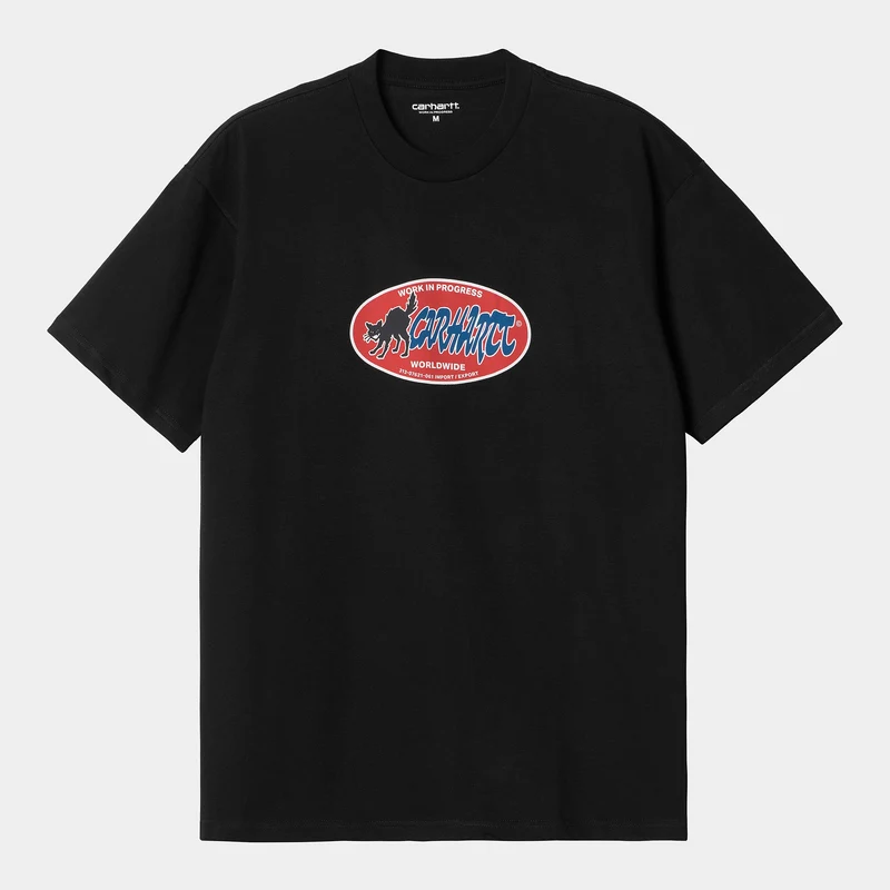 Carhartt WIP Män Cat Stickers T-shirt - Svart