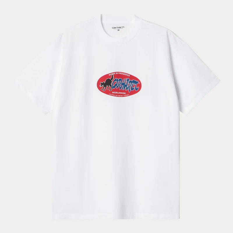 Carhartt WIP Män Cat Stickers T-shirt - Vit