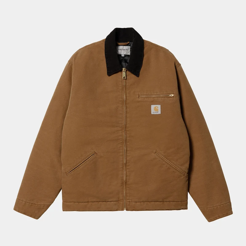 Carhartt WIP Detroit jacka för män - Deep Hamilton Brown / Black