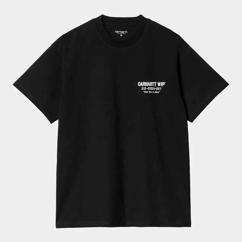 Carhartt WIP Kortärmad Less Troubles T-shirt för män - Svart