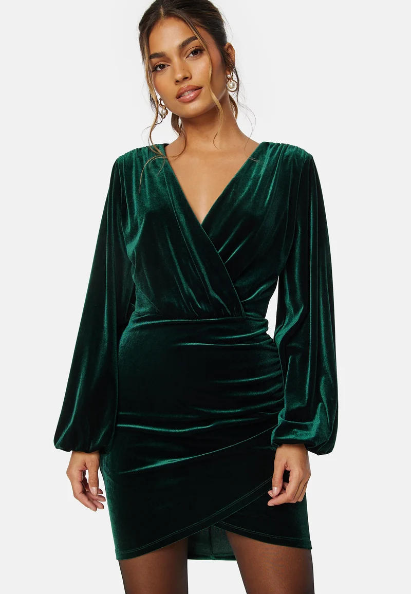 Velvet Wrap Dress