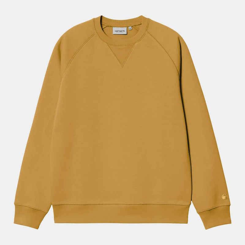 Carhartt WIP Chase Sweat Top för män - Sunray / Guld