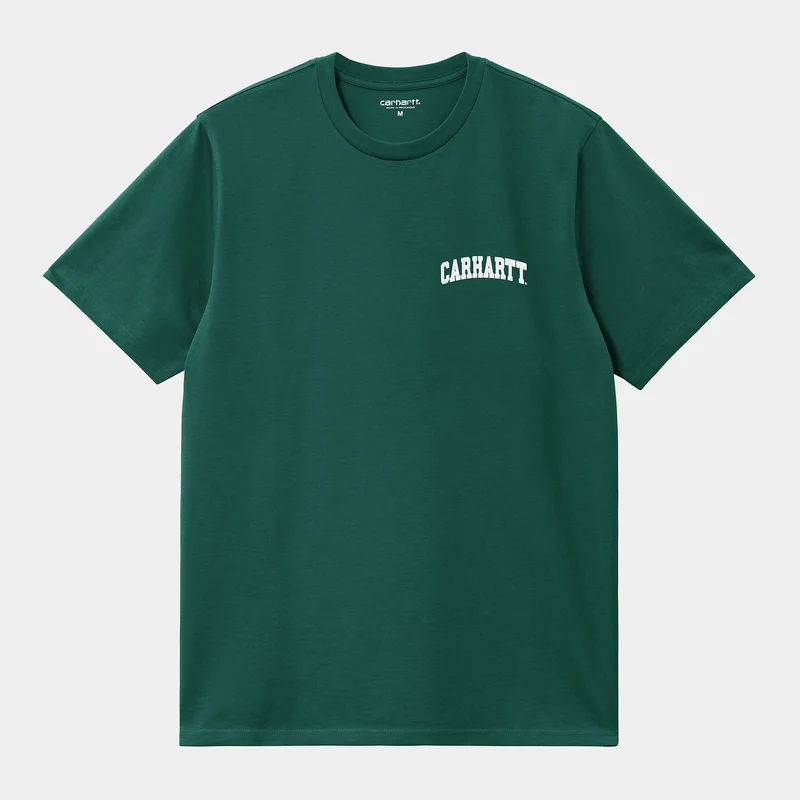 Carhartt WIP Man University Script T-shirt - körvel