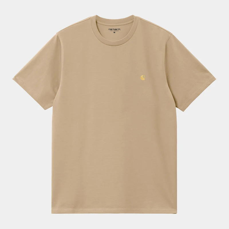 Carhartt WIP Chase kortärmad t-shirt för män - Sable
