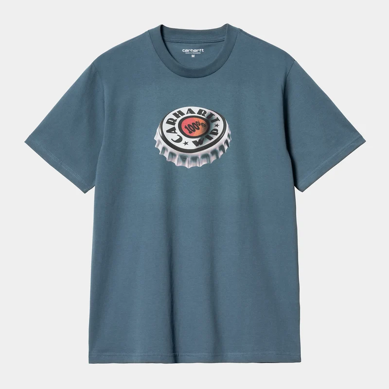 Carhartt WIP T-shirt med flasklock för herr - Naval