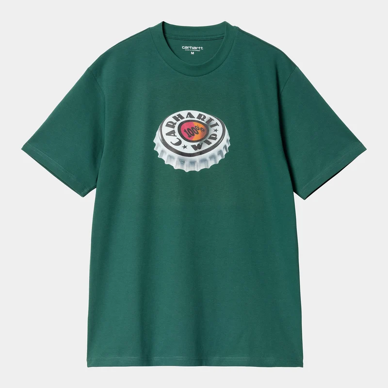 Carhartt WIP Herr T-shirt med flasklock - körvel