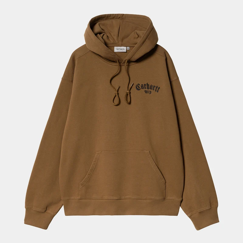 Carhartt WIP Onyx Script hoodie för herr - Hamilton Brown