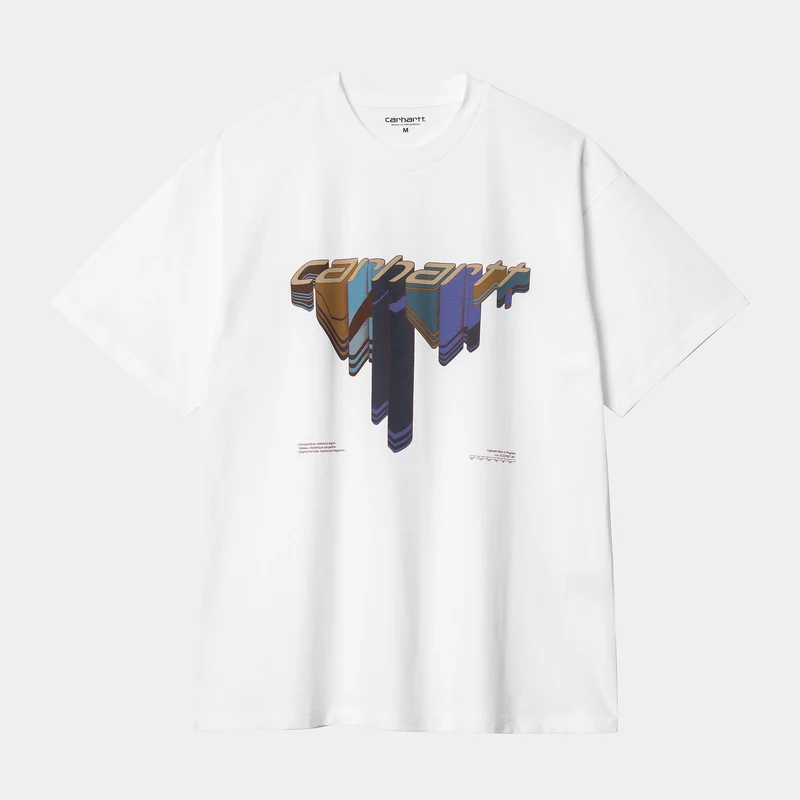 Carhartt WIP Herr Diagram Script T-shirt - Vit
