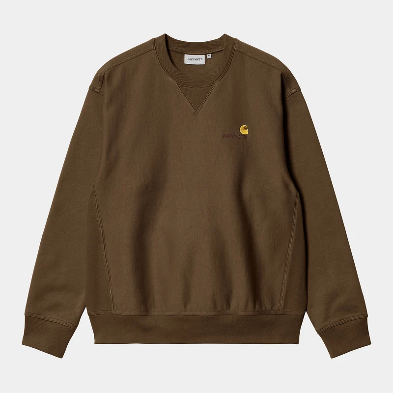 Carhartt WIP Herr American Script Träningströja - Lumber
