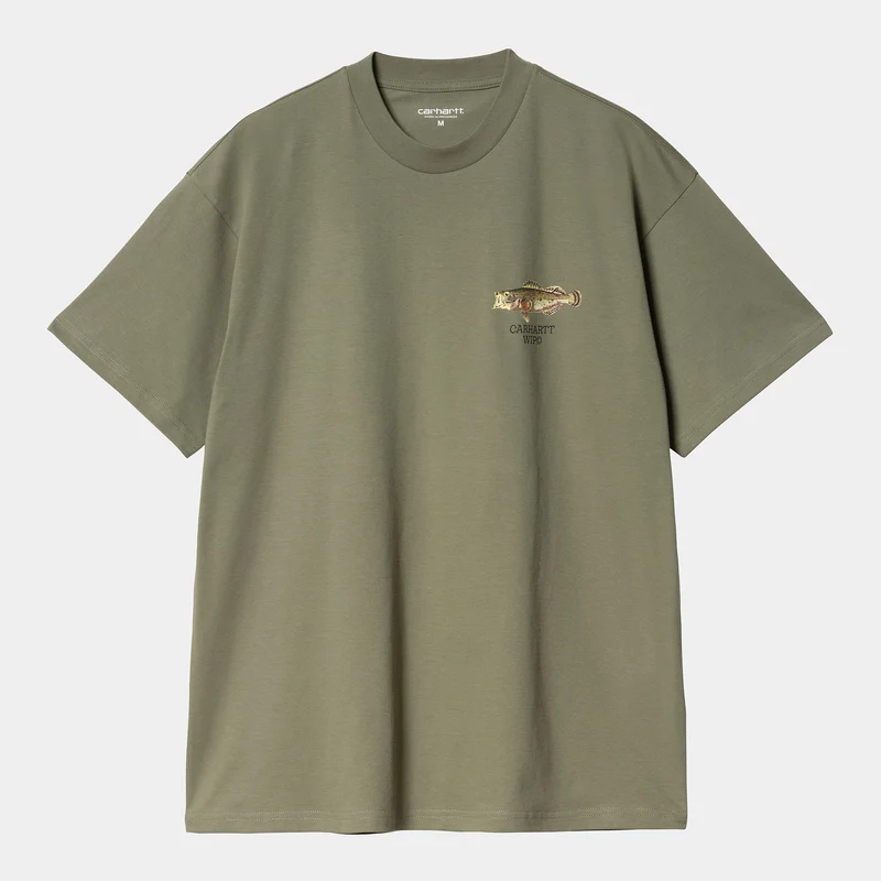 Carhartt WIP Fisk T-shirt för män - Dollar Green