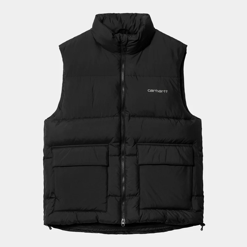 Carhartt WIP Springfield-väst för män - Svart / Smed