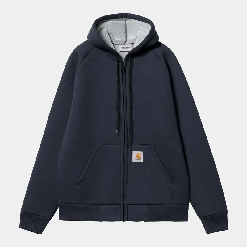 Carhartt WIP Herr Car-Lux Huvjacka - Blå / Grå