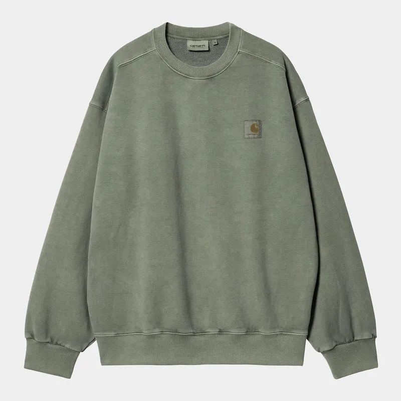Carhartt WIP Herr Vista Sweat Top - Smoke Green