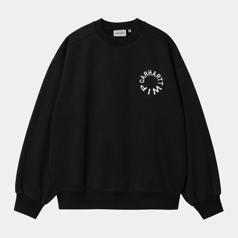 Carhartt WIP Herr Work Varsity Sweat Top - Svart / Vax