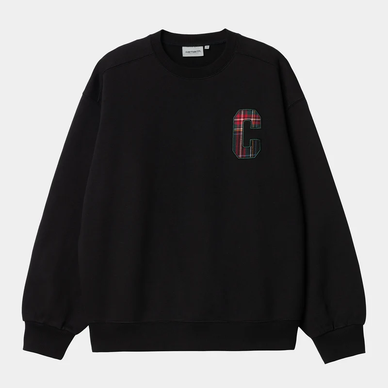 Carhartt WIP Wiles Sweat Top för män - Svart
