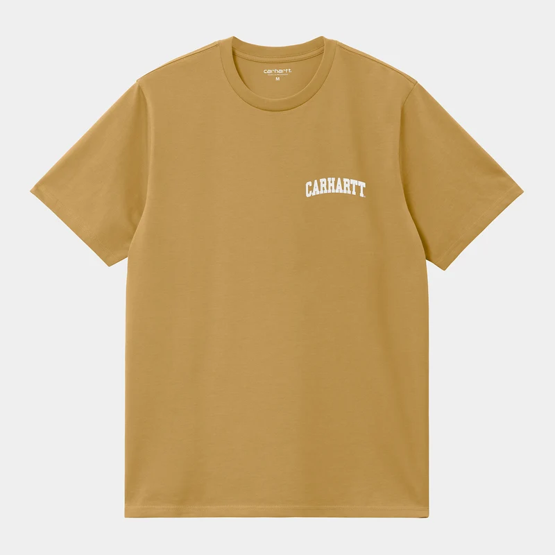 Carhartt WIP Herr University Script T-shirt - Bourbon
