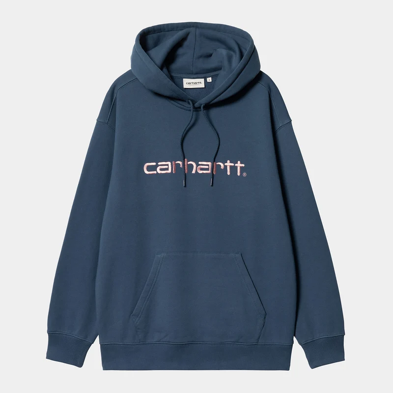 Carhartt WIP Kvinnor Carhartt Sweat Hoodie - Squid / Glassy Pink