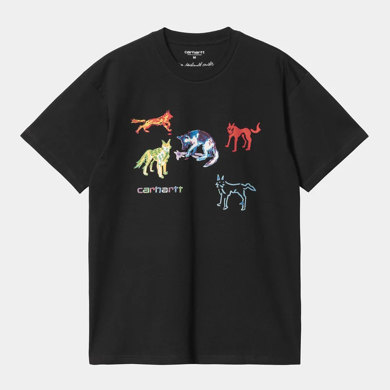 Carhartt WIP Ollie Mac Huskies kortärmad ekologisk T-shirt för män - Svart