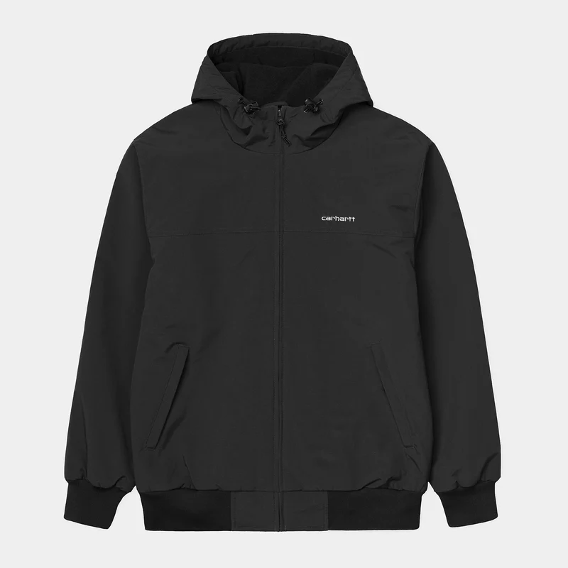 Carhartt WIP Segeljacka med huva för herr - Svart / Vit