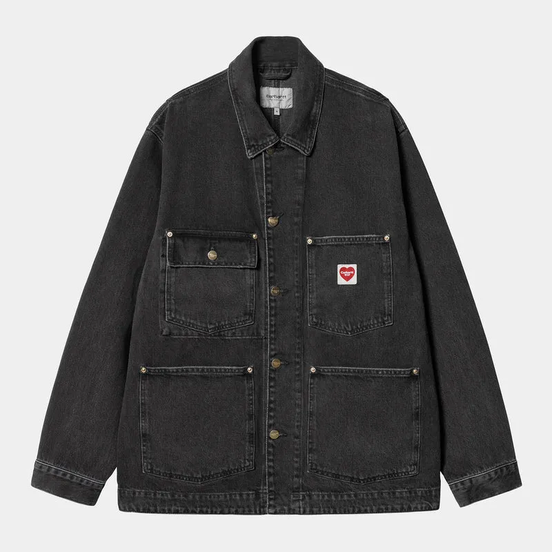 Carhartt WIP Herr Nash Stone Washed Jacka - Svart