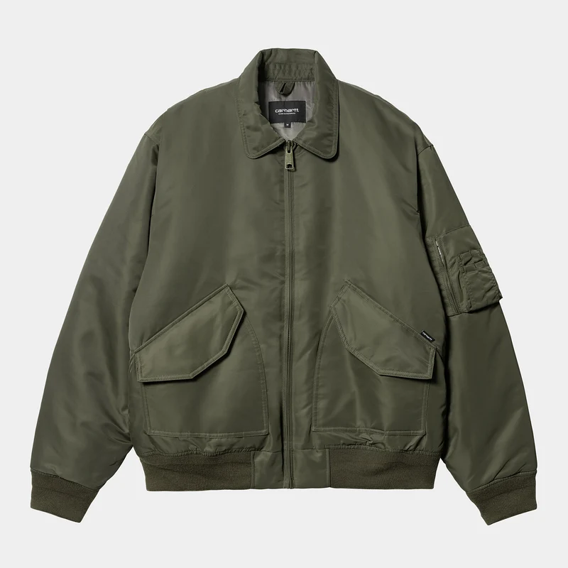 Carhartt WIP Herr Olten Bomberjacka - Plant / Smoke Green