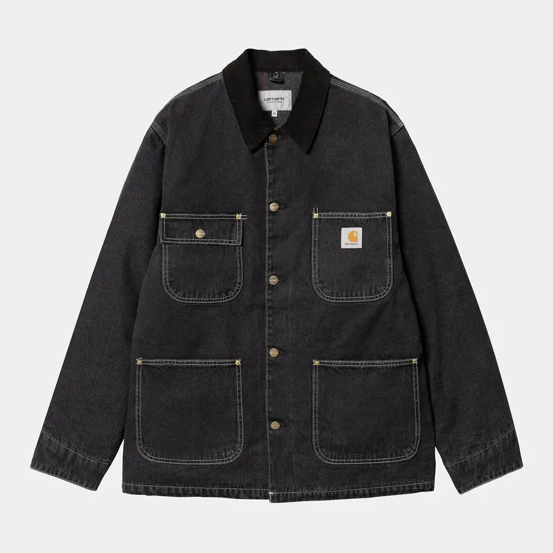 Carhartt WIP Herr OG Chore Stone Washed Jacka - Svart / Svart