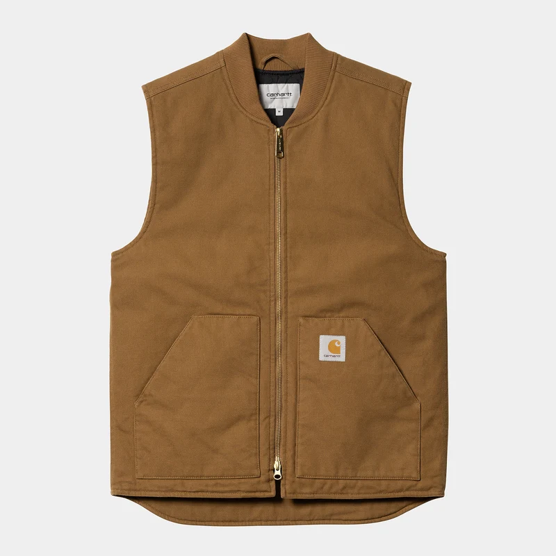 Carhartt WIP Män Heavy Stone Wash Väst - Hamilton Brown