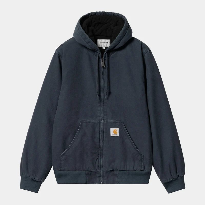 Carhartt WIP Active Heavy Stone Wash Jacka för män - Blå
