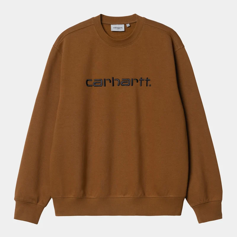Carhartt WIP Herr Carhartt WIP Sweat Top - Deep Hamilton Brown