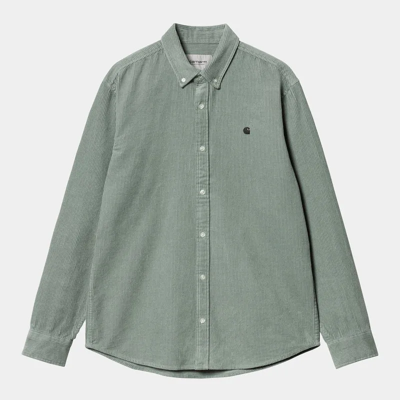 Carhartt WIP Madison långärmad skjorta för män - Glasaktig kricka