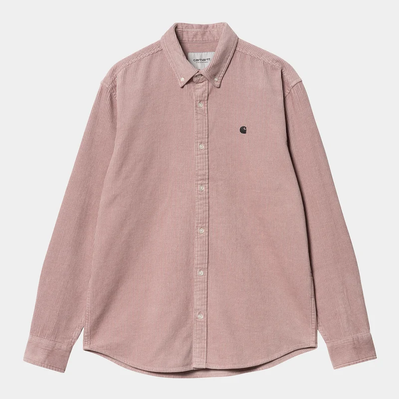 Carhartt WIP Madison långärmad skjorta för män - Glasaktig lila