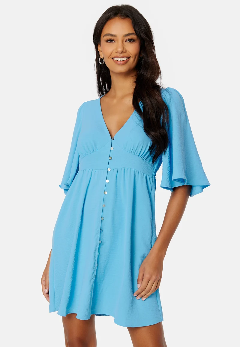 Dakota Elbow V-Neck Dress