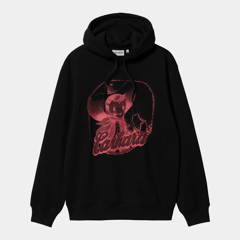 Carhartt WIP Buddy Sweat Hoodie för män - Svart