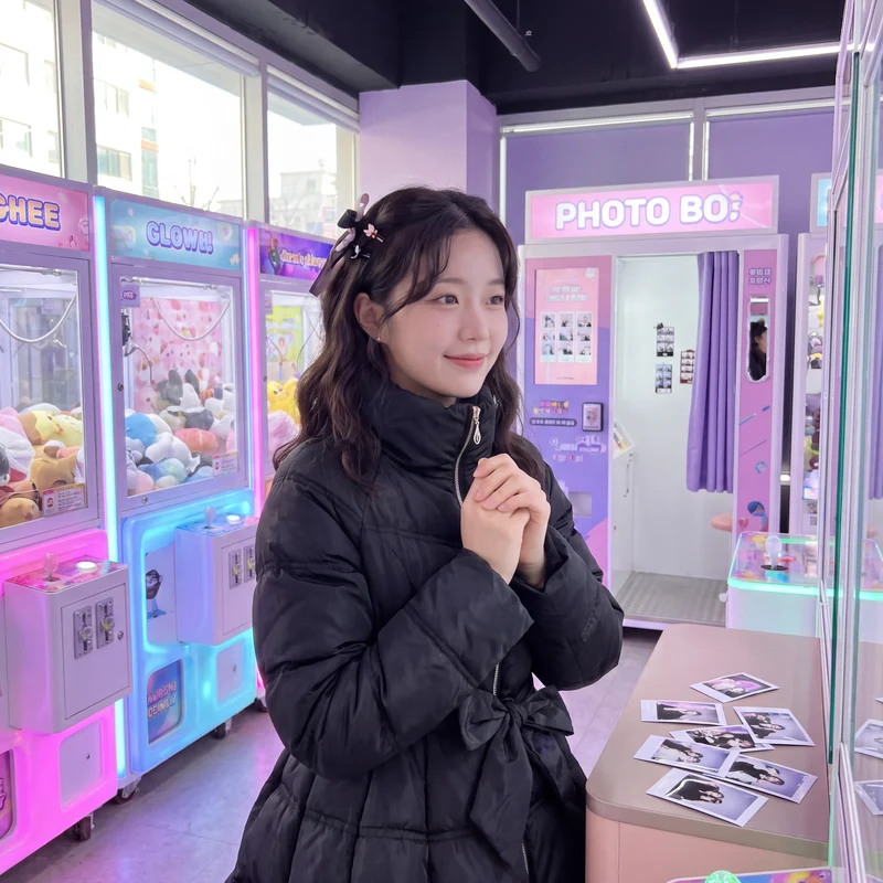 Manteau Kawaii Rembourré Nœud