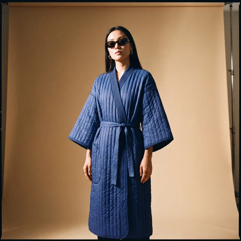 Manteau Long Matelassé Oversize