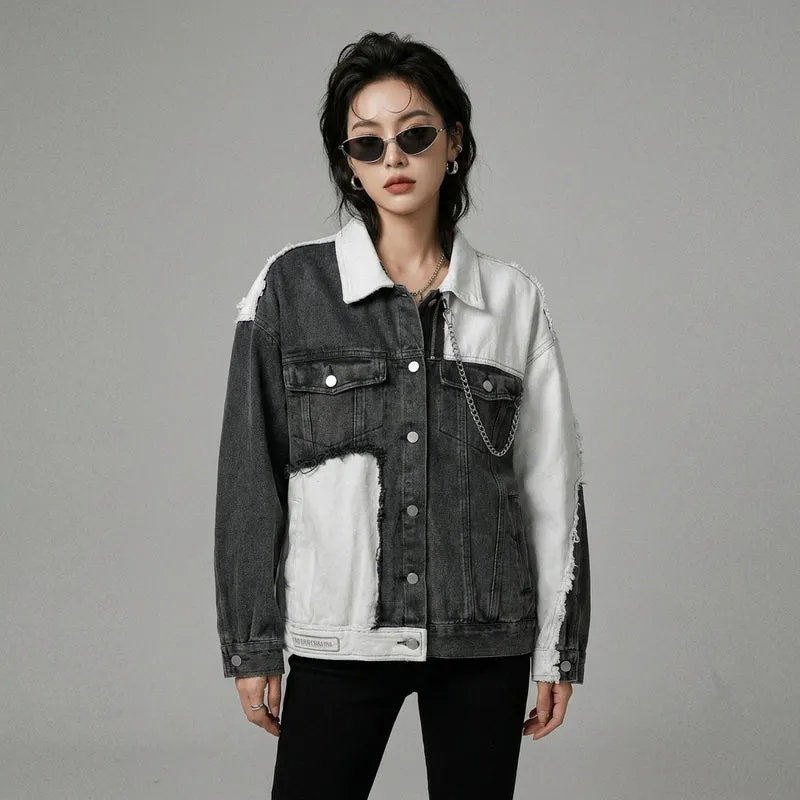 Veste en Jean Contraste
