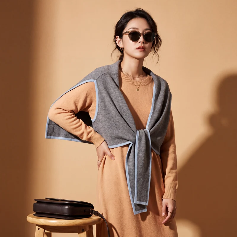 Ensemble Pull & Jupe Longue Élégant