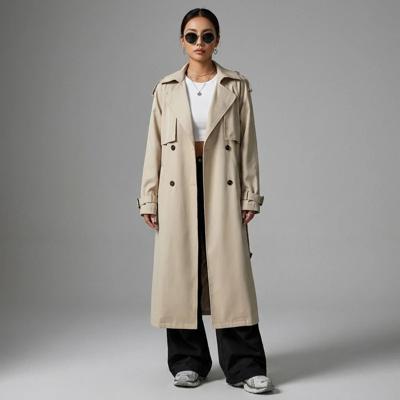 Trench Long Élégant
