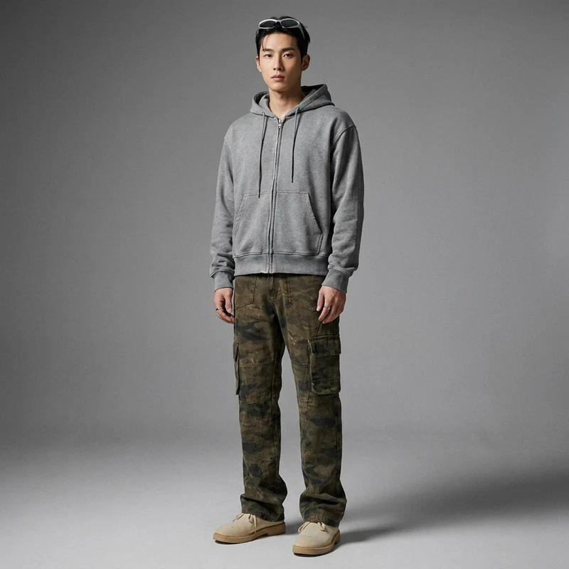Jean Camouflage Cargo Streetwear