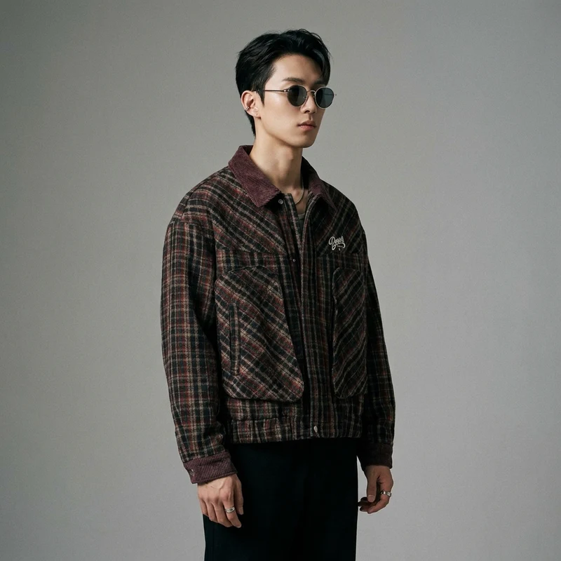 Veste à Carreaux Vintage