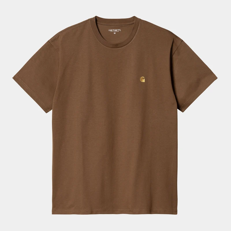 Carhartt WIP Chase kortärmad t-shirt för män - Tamarind