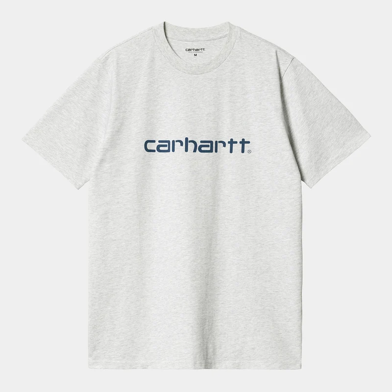 Carhartt WIP Man Script kortärmad T-shirt - Ash Heather