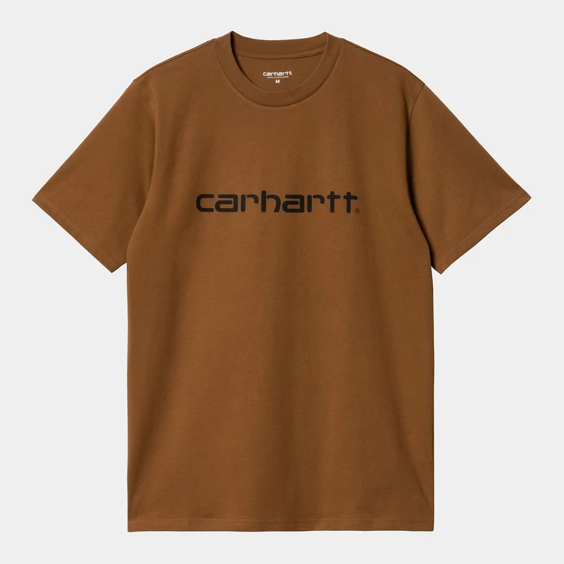 Carhartt WIP Man Script kortärmad T-shirt - Deep Hamilton Brown